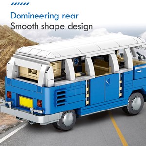 لگو تکنیک اتوبوس کلاسیک مدل Sembo City Classic Pull Back Bus Technical Car-اسباب بازی